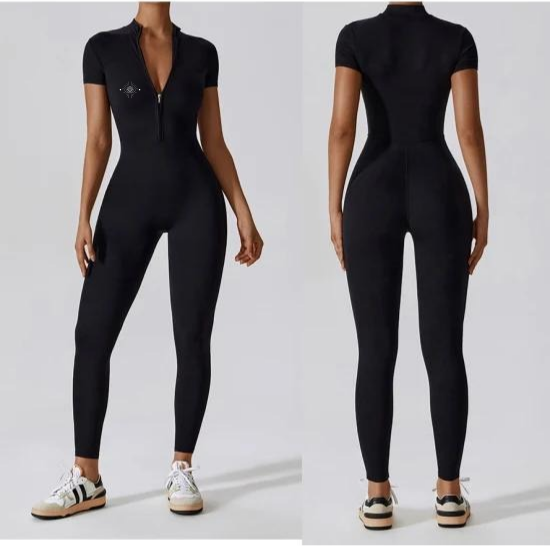 Half Sleeve Bodysculpting Jumpsuit