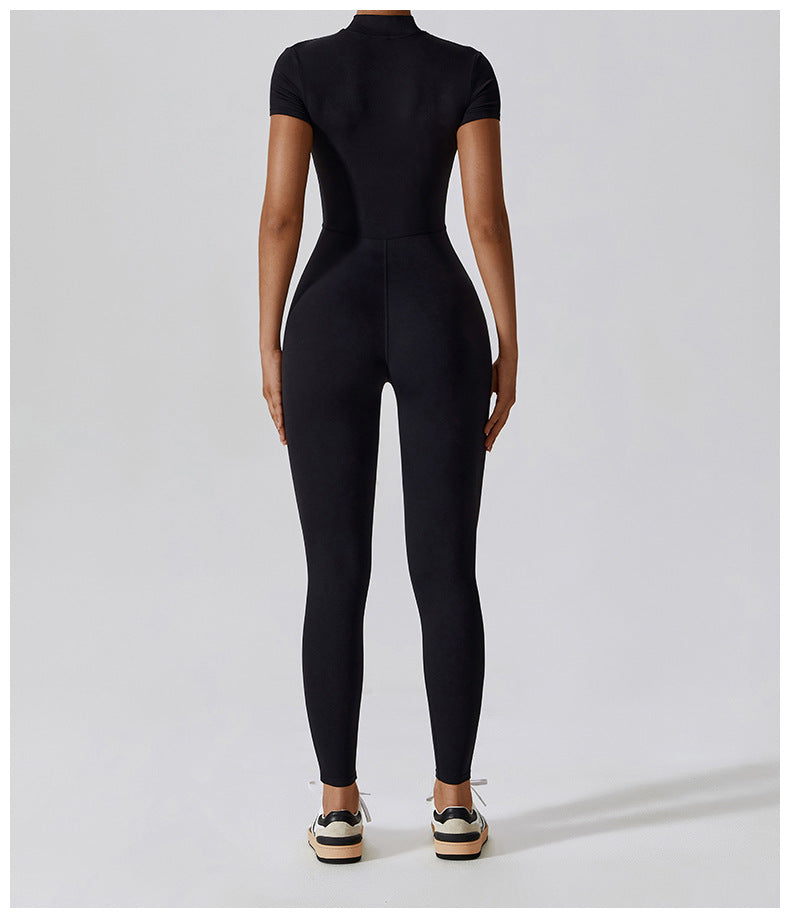 Half Sleeve Bodysculpting Jumpsuit